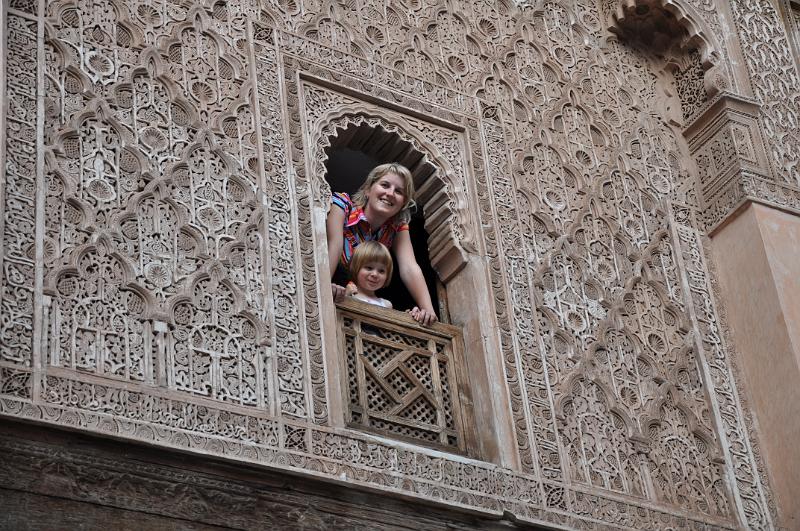 ESC_0312-okno.JPG - Ali ben Youssef Medersa (Marakéš)